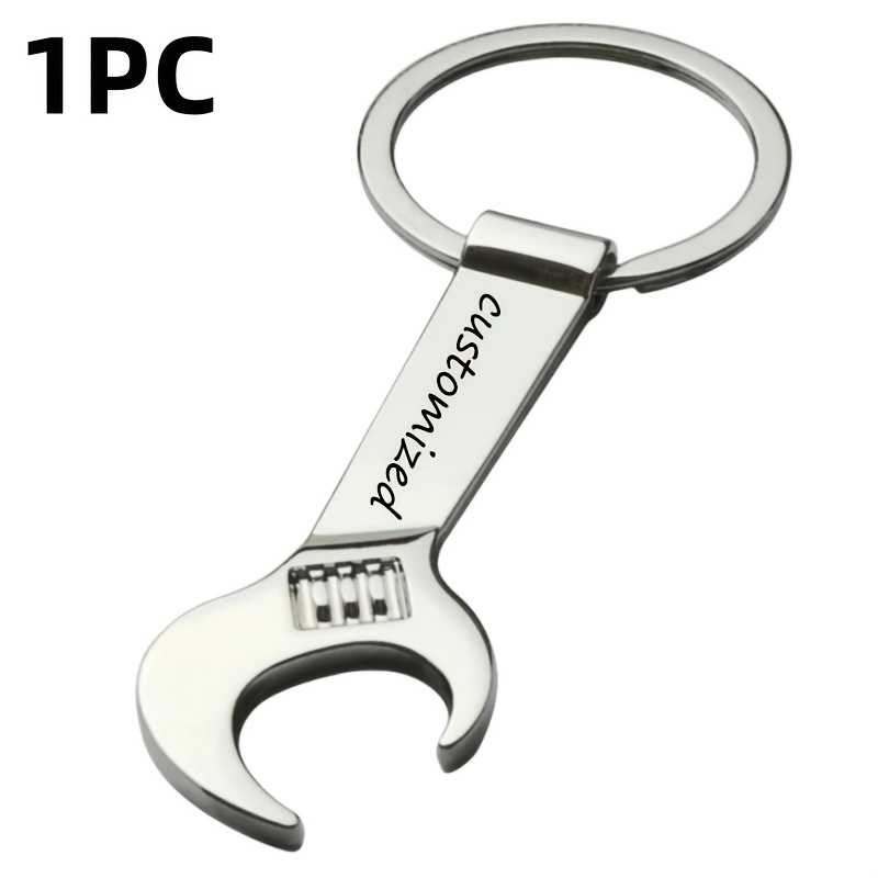 TEMU Personalized Keychain Bottle Openers Offered In Packs Of 1, 5, Or 10 - A Unique Gift For Men And Women, Handcrafted And Practical For Birthdays,