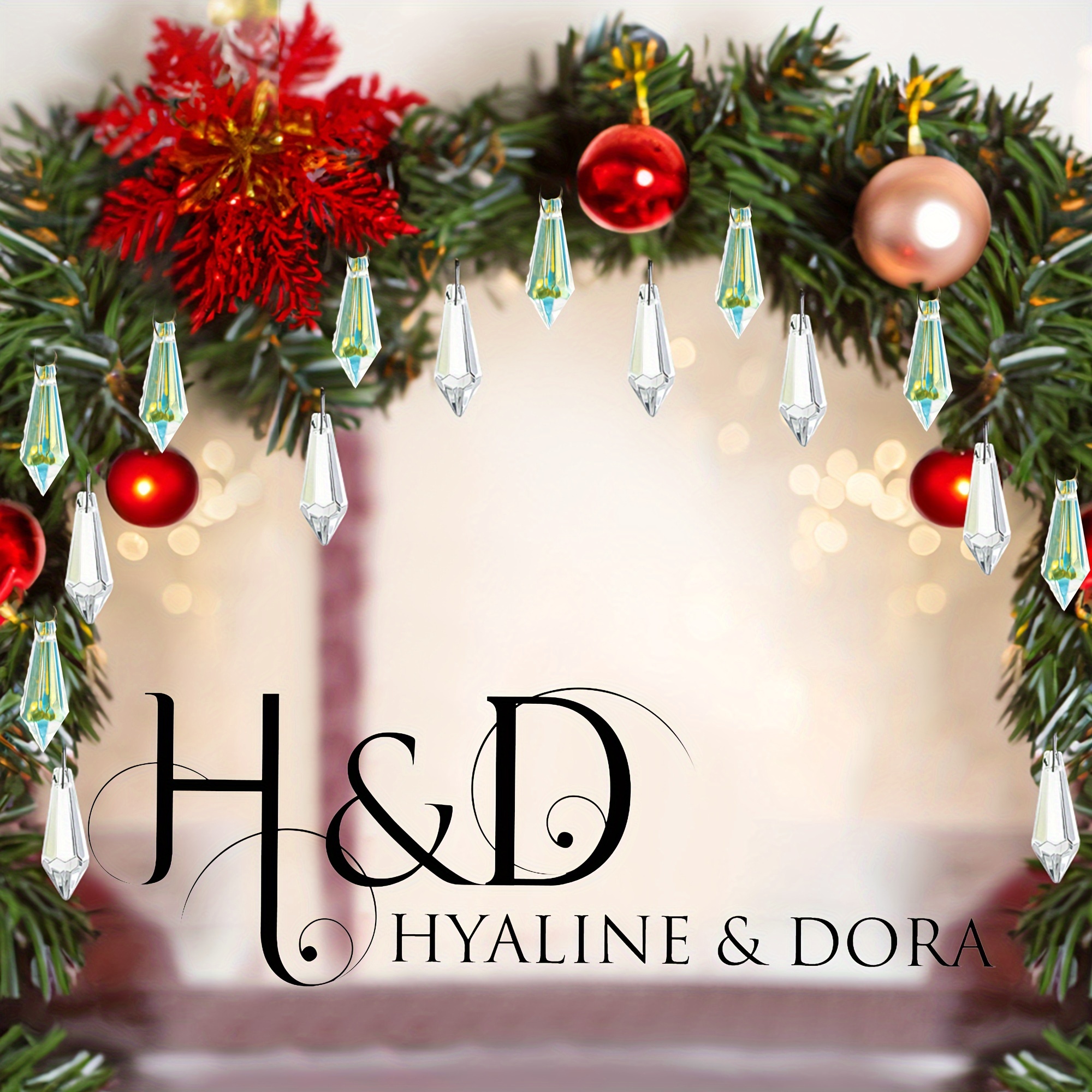 

H&d & 50pcs 38mm Pendants For Christmas Christmas Decoration