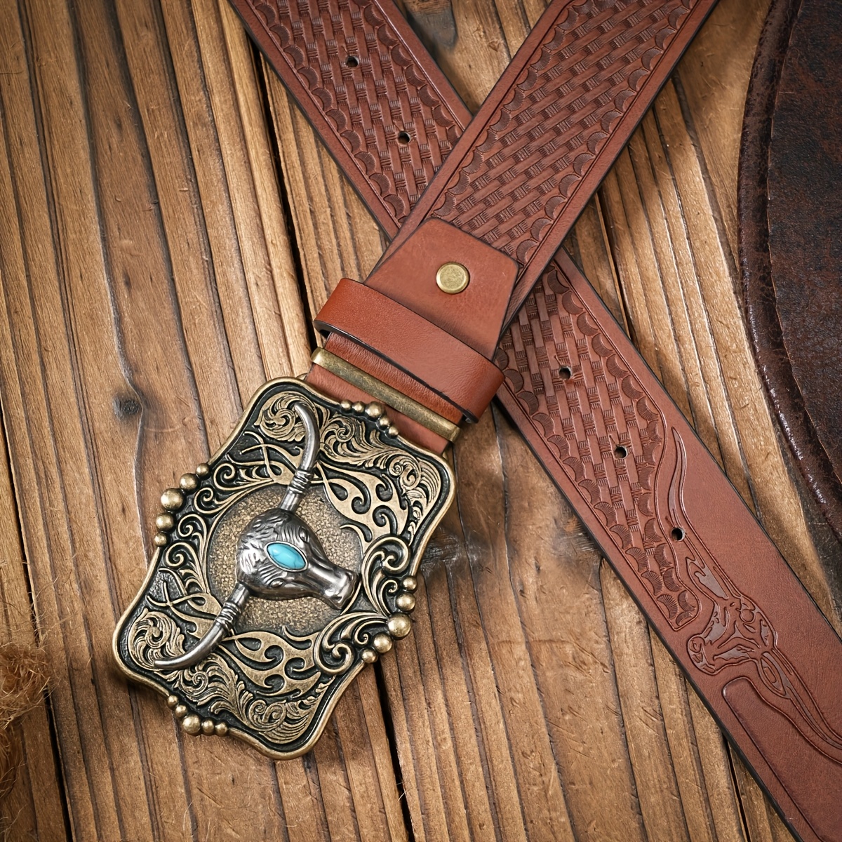 Cow Themed Unisex Belt with Buckle and Body Strap