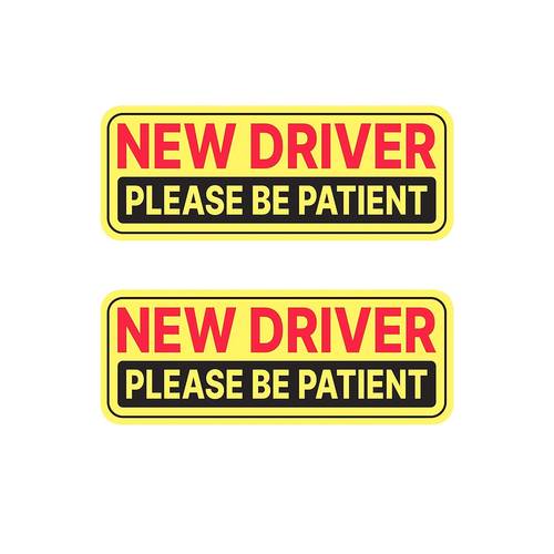 2 pack 7x2 6 inches new driver stickers removable decals for cars windows
