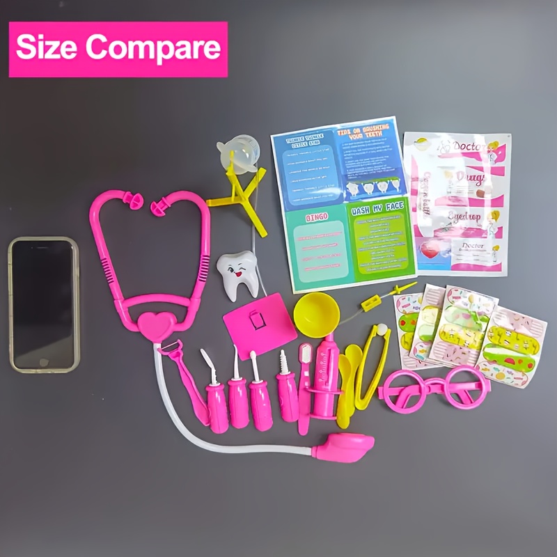 Roze serie doktersspeelgoed voor kinderen