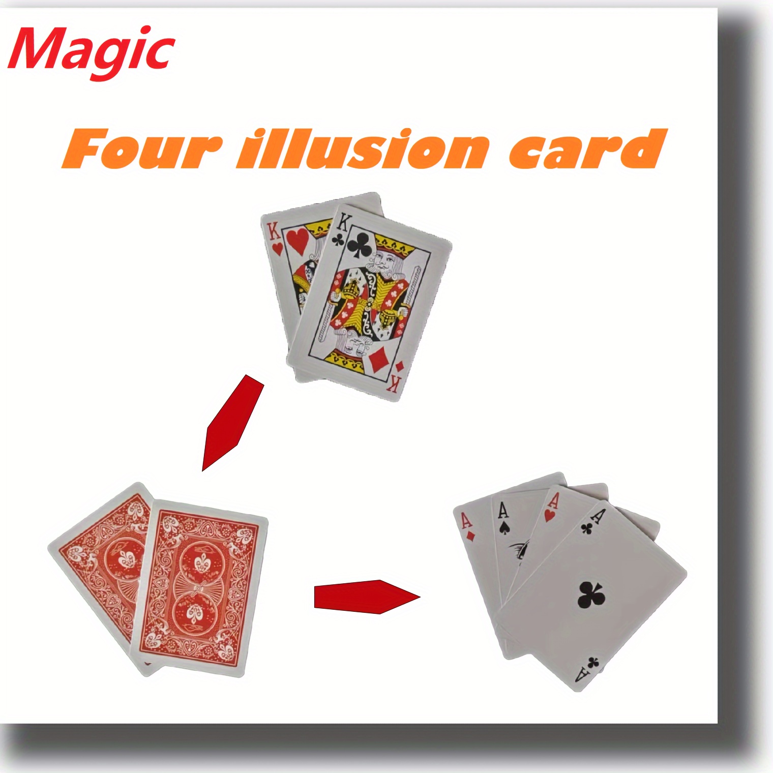 

Kingmagic Extreme Speed Changing Card Magic Props Poker, Magic Props Performance Props For Party Birthday Party Performance