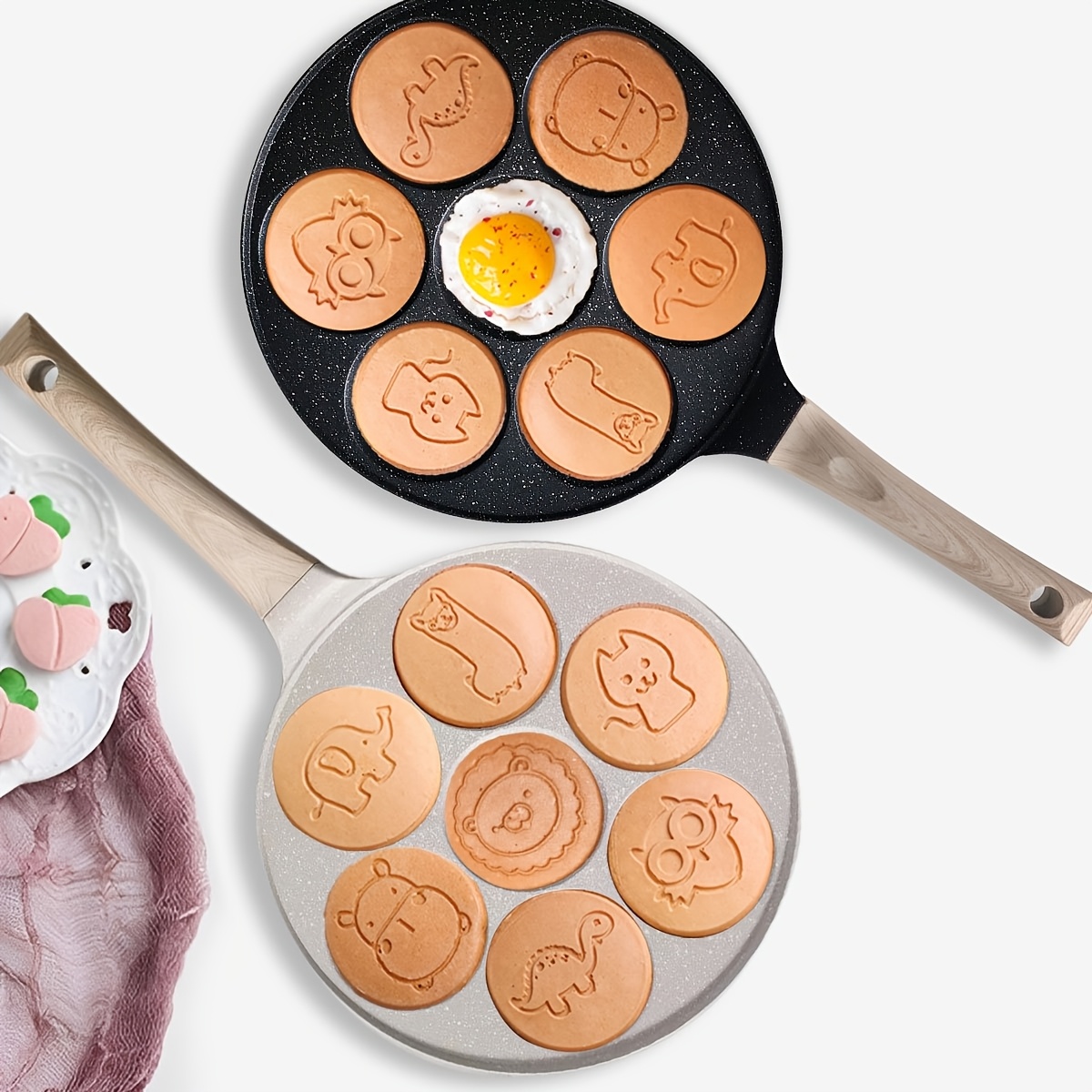 hole animal pattern non stick fried egg pan pancake - Temu