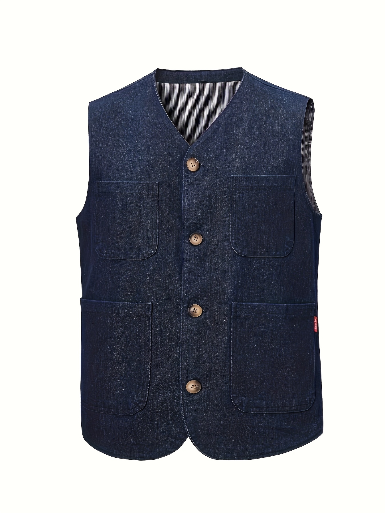 men's lightweight denim vest casual sleeveless jean jacket