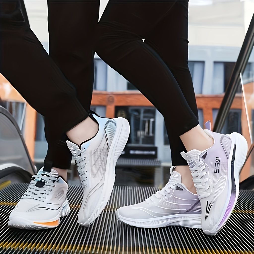 Chaussures Sport Respirantes Femme — Légères & Colorées Chaussures de sport respirantes en maille pour femmes, chaussures de course, chaussures décontractées, adaptées au fitness, adaptées au printemps et à l