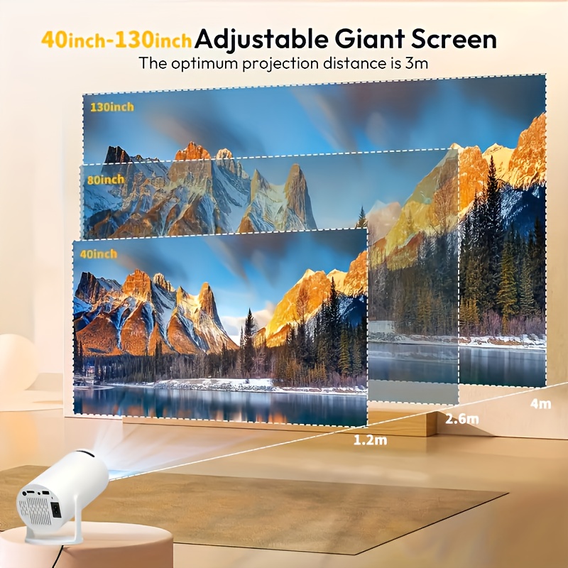  projector wifi6 11 system 1024 600 resolution portable mini full hd wireless display projector Product details 5
