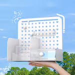 A Versatile Pegboard Storage Box with Drawers And a Pegboard Desk Drawer Organizer, Suitable for Stationery, Office Supplies, And Home Use. It Can Be with Additions, Serving As a Desk Organizer, a Date Progress Display StandOpen in new tab.