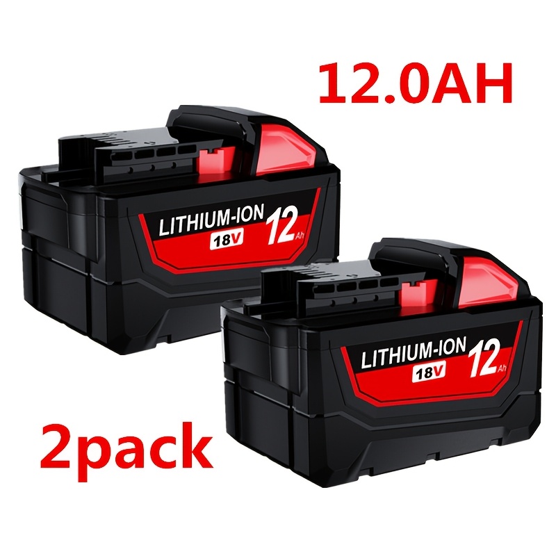 

2 Packs 12.0ah Battery For M18 18v Battery Tools Compatible With M18 Cordless Power Tools 18v Xc Lithium Battery