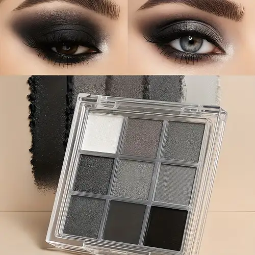 : black silver gray smokey eyeshadow palette,black... Black Smokey Eye Eyeshadow Palette