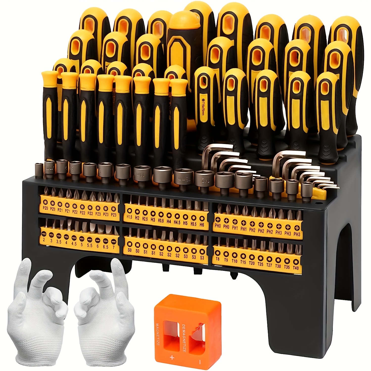 

131- Screwdriver Set Plastic , Includes Screwdriver And & , And Hex Key, Diy For Men