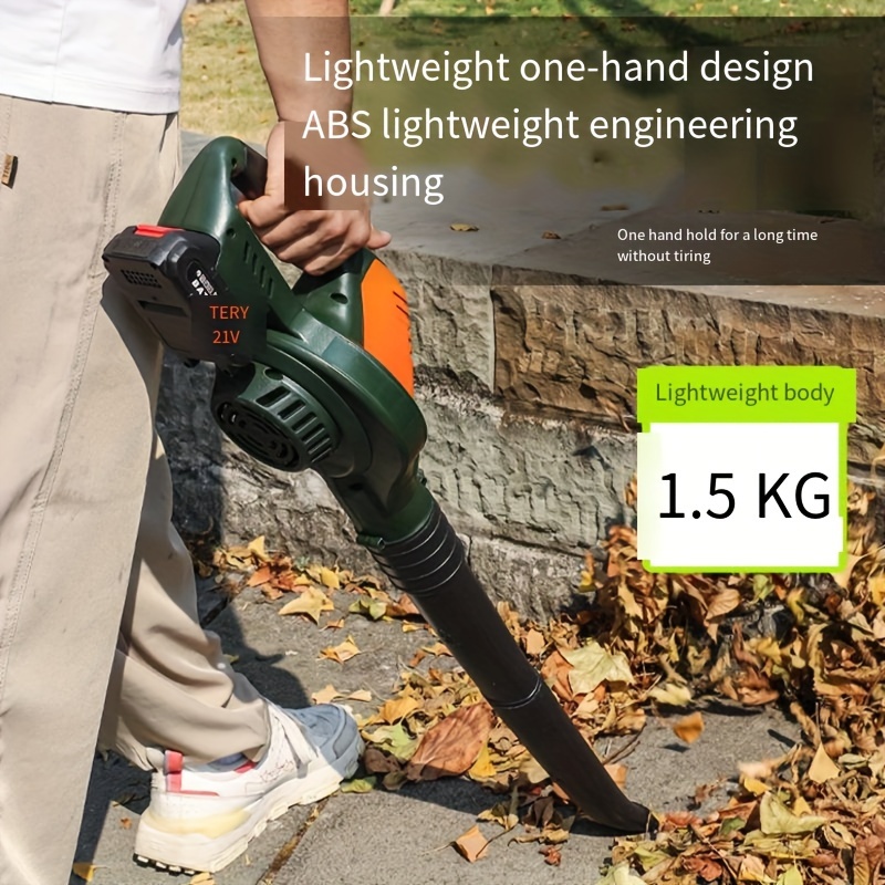 

Cordless 21v Handheld Electric Leaf Blower With 2 Batteries, Charger, And Goggles. 2- Mode Lightweight Battery Powered Leaf Blower, Used For Lawn Care, Courtyards, , And Snow Blowing