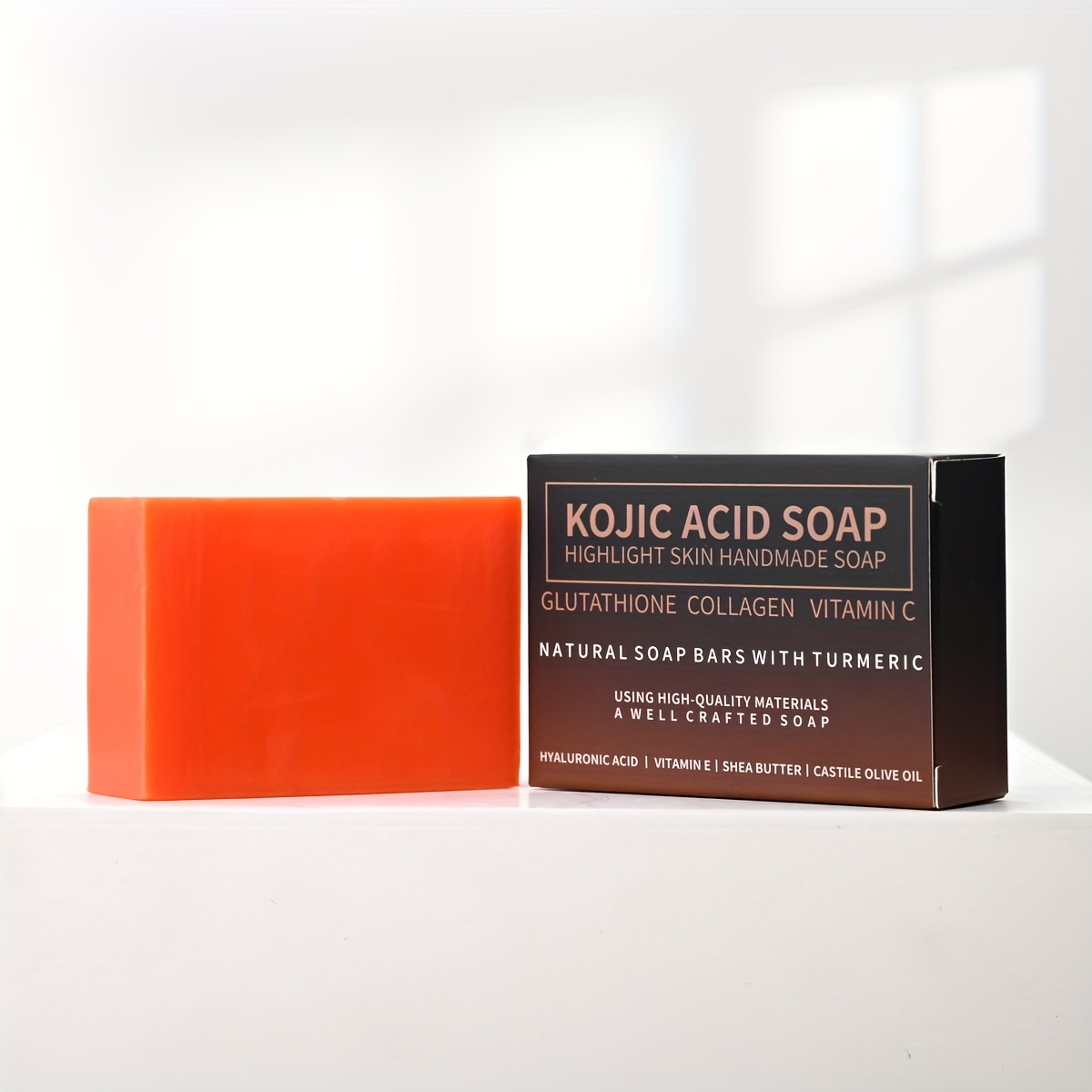 kojic acid soap glutathione collagen vitamin c 2pcs collagen facial soap vitamin c