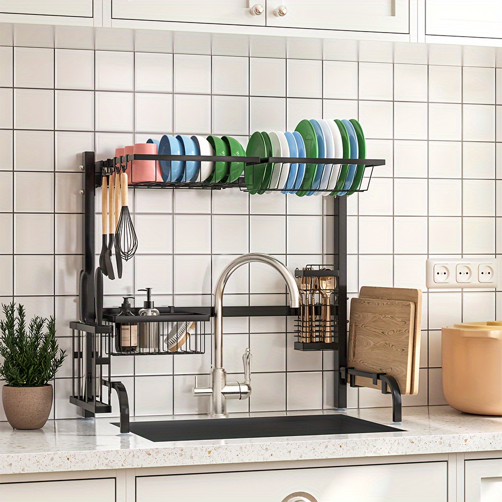 

Over The Sink Dish Drying Rack, Kitchen Large Dish Drying Rack Over The Sink, Suitable For Most Sinks, Effective Dish Drying, Kitchen Drying Rack