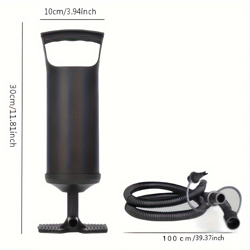 1pc Portable Manual Multi-Function Air Pump, Suitable for Air Mattresses, Swimming Rings, And Balloons. No Power Required, Manual Inflation, Easy to Carry And Operate, a Must-Have Inflatable Product for Outdoor Travel And Camping, Without Battery