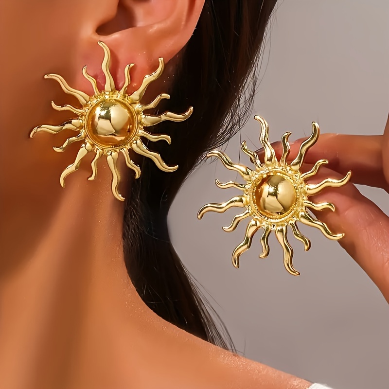 

1 Pair Vintage Bohemian Style Creative Personality Exaggerated Stud Earrings