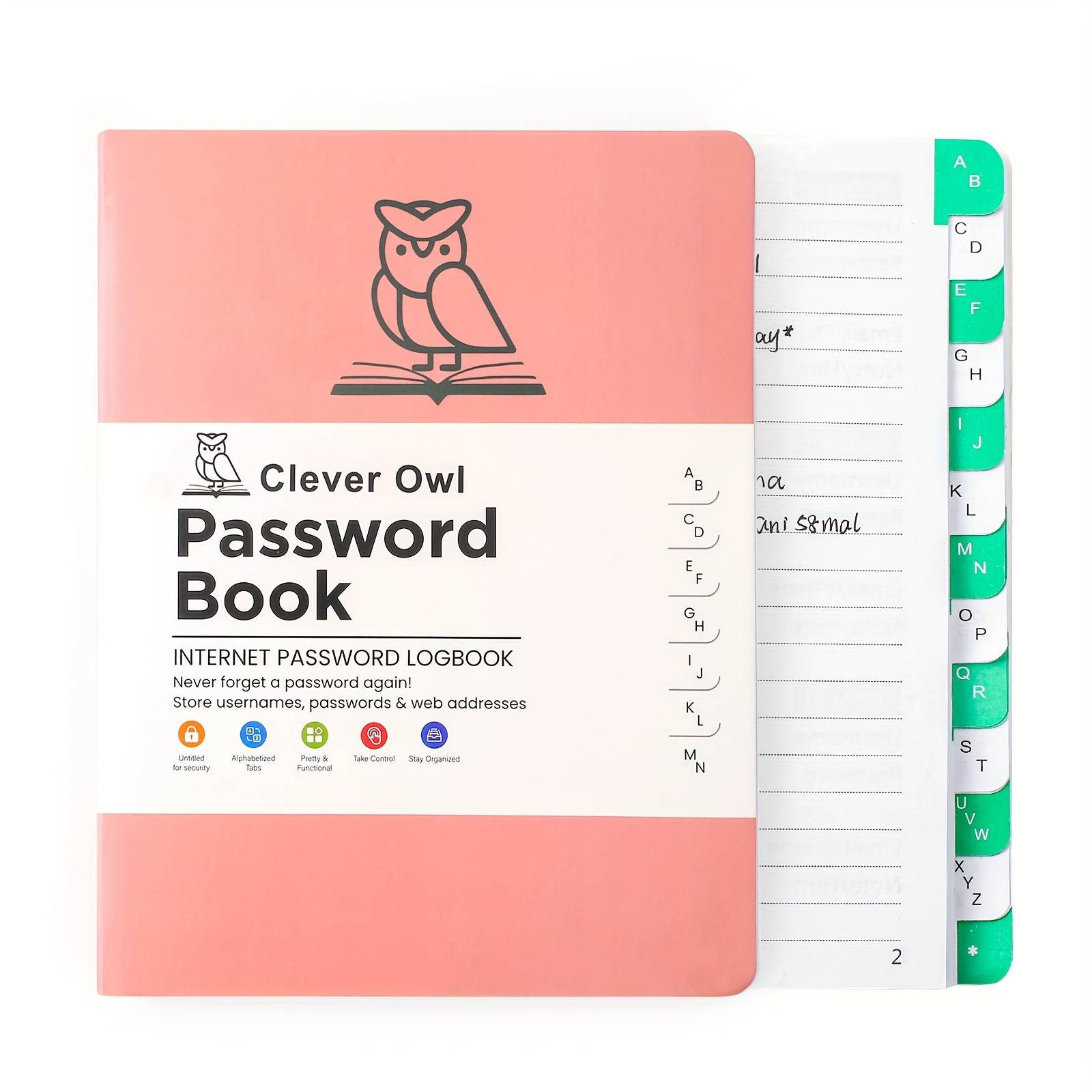 

Password Book - Hardcover Notebook With Tabs, Internet & Address Organizer, Pocket-sized For Easy Carry - Seniors, Book For Seniors