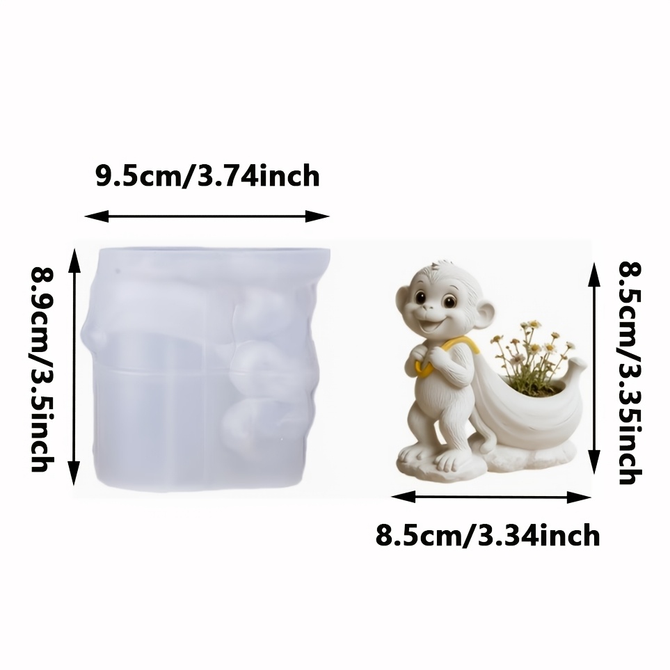 TEMU Stampo in silicone resina, Mini stampo in silicone per piatto , stampo per ornamenti decorativi per la casa per resina epossidica, candele