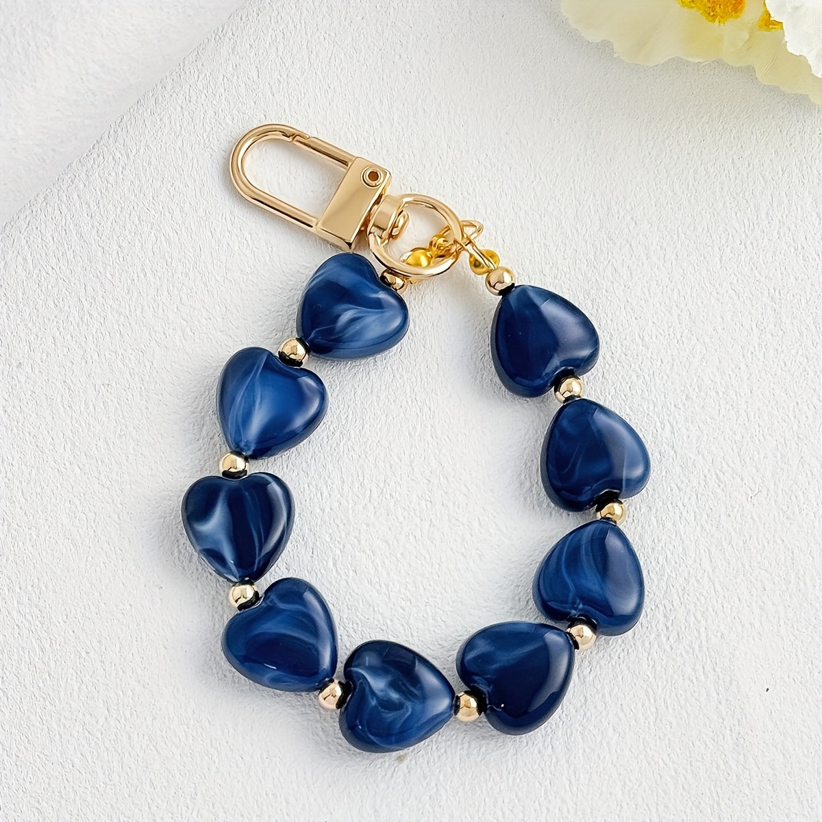 Light Luxury Acrylic Heart Charm for Phone Case & Bag Pendant