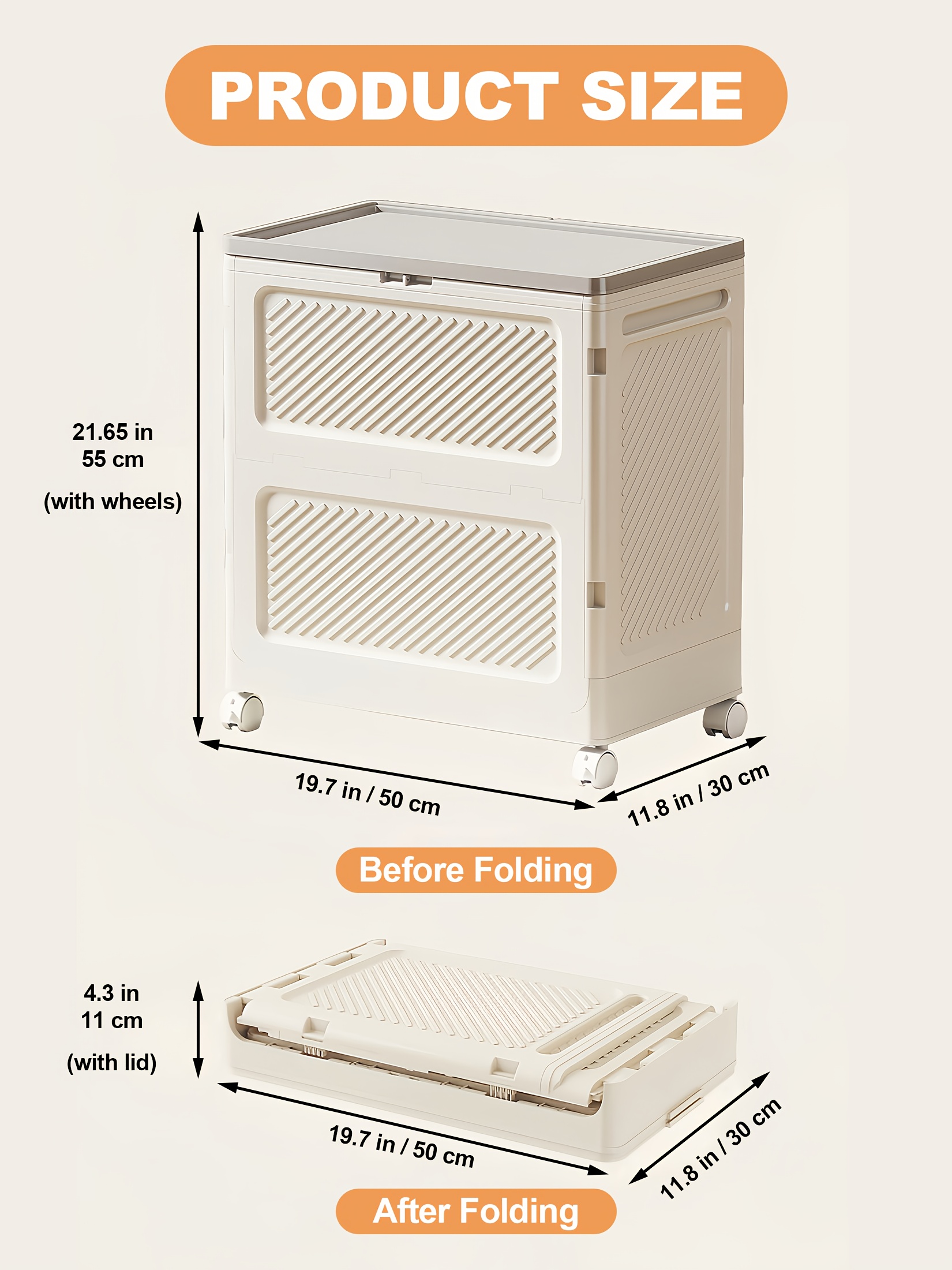 Large Capacity Waterproof And Dustproof Storage Box with Wheels, Multi Purpose Home Storage And Organization Solution Suitable for Bedroom, Living Room, Bathroom And Kitchen 19 Large Capacity Waterproof And Dustproof Storage Box with Wheels, Multi Purpose Home Storage And Organization Solution Suitable for Bedroom, Living Room, Bathroom And Kitchen