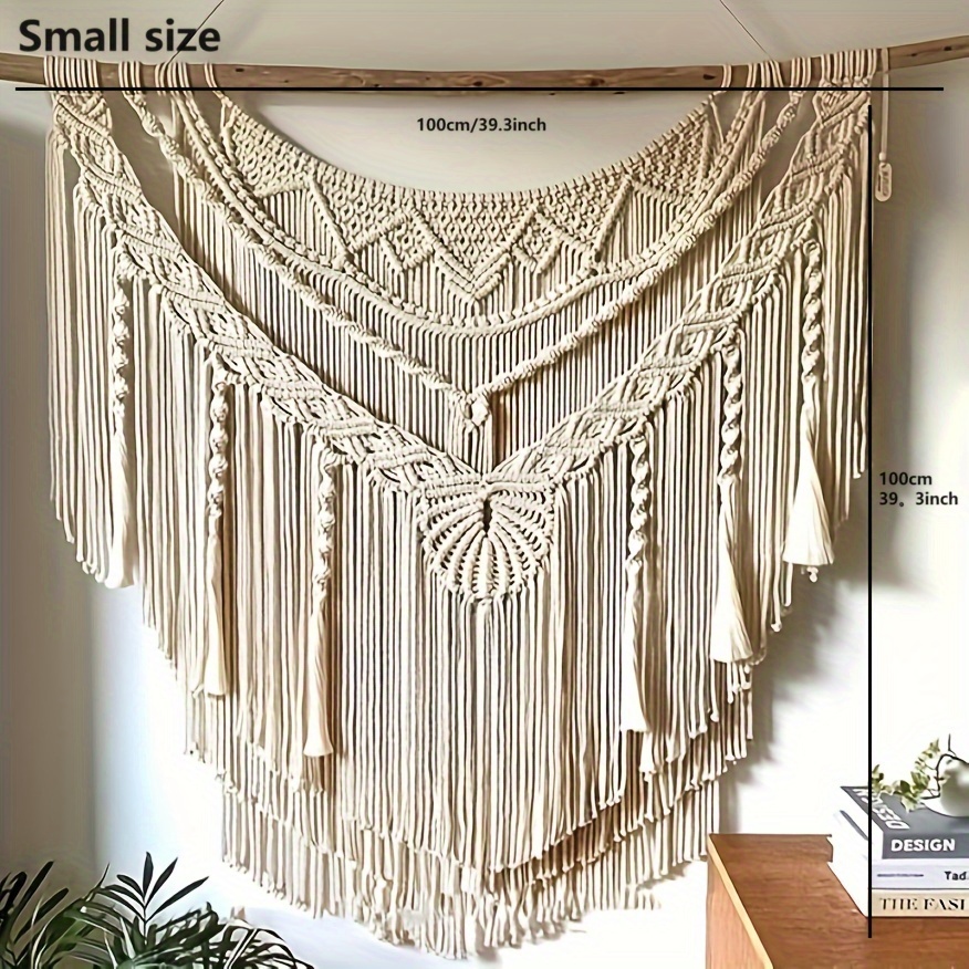 Image of Single Piece Handmade Ornament, Bohemian Wall Decoration, Background Decor For Guesthouses And Hotels, Minimalist Tapestry Hanging, Wall Hanging