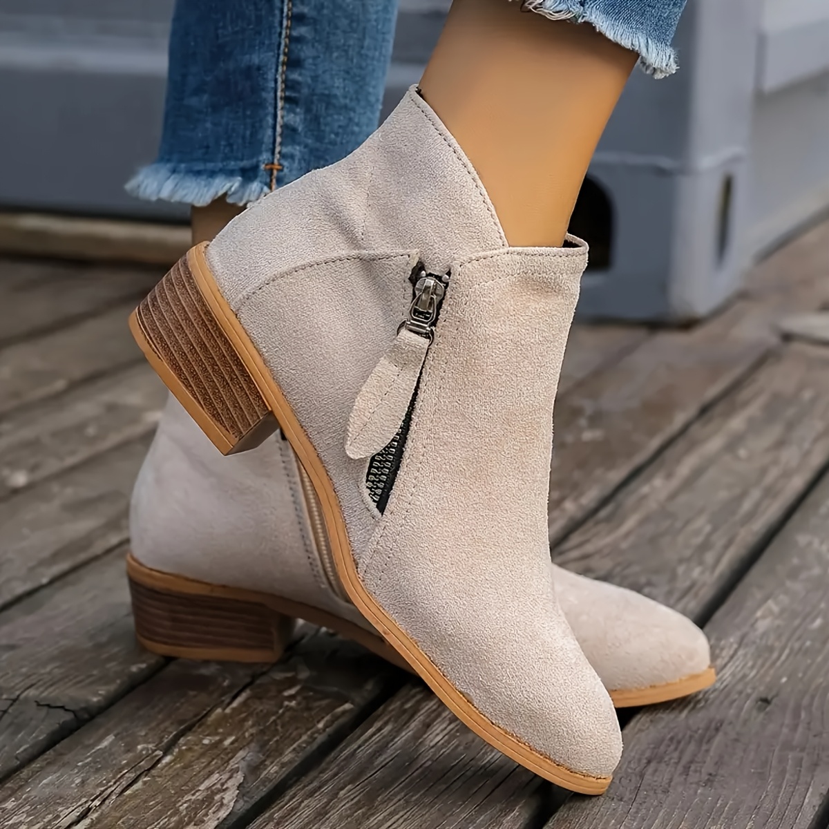 knee length dresses for ladies Low heels boots – Marie Claire