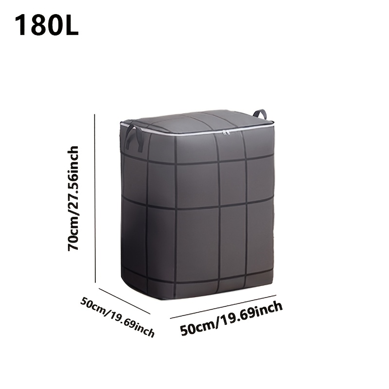 Large Capacity Storage Bag, Suitable For Quilts, Sheets, Clothes, And Underwear - Portable, Lightweight With Zipper And Handles, Easy To Carry, Laundry Basket, Under-bed Storage