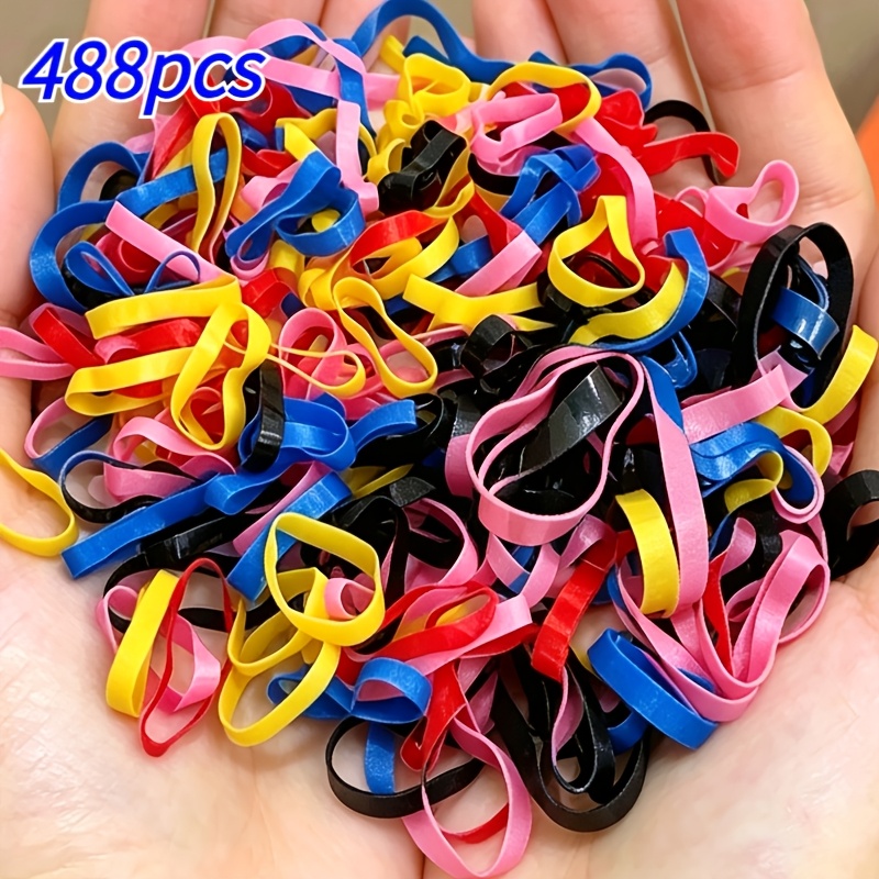 TEMU 488 pièces d'accessoires pour cheveux de pur, épais et élargis, attaches zippées, anneaux à cheveux, bandeau durable, abîmer les cheveux, cadeau