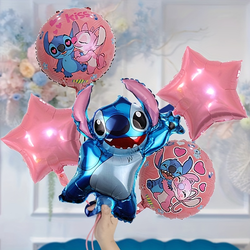 

25pcs, Stitch Birthday Party Decorations Balloon, Great For Stitch Theme Party And Outdoor Camping Summer Supplies