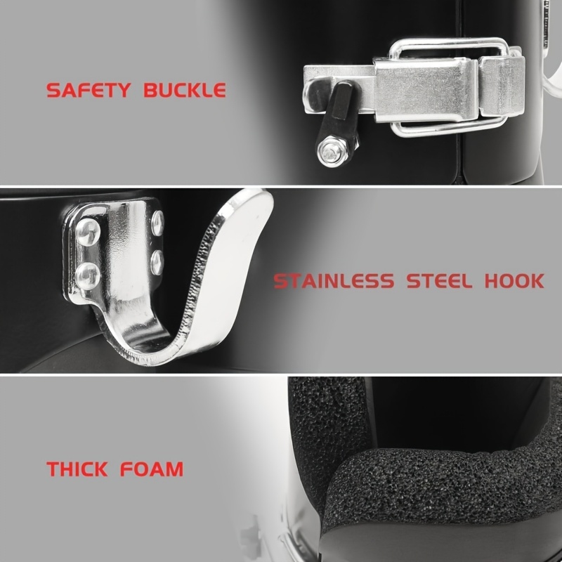 Stivali Per Inversione Safe 2 Hook – Con Fascia Di Supporto, Gommini In Schiuma E Gancio In Acciaio, Carico Max 120 Kg, Per Trazioni E Stretching, Addominali E Recupero