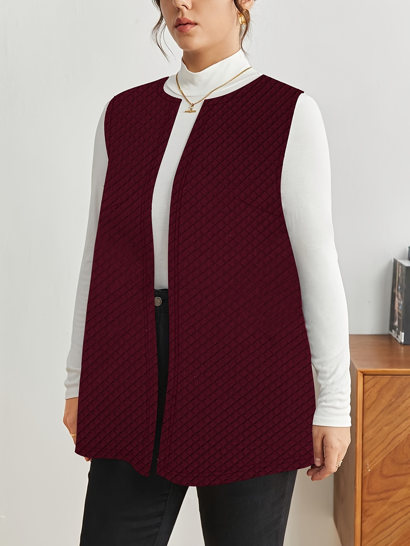 Taglie Forti Donna Swing Gilet Senza Maniche Cami Italia - Foto 10