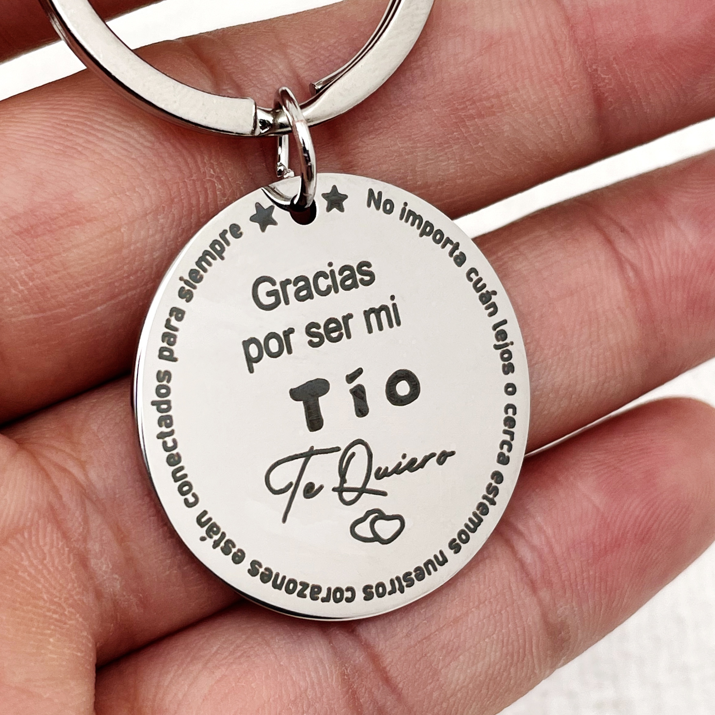 

Steel 'i You' Keychain - For ,
