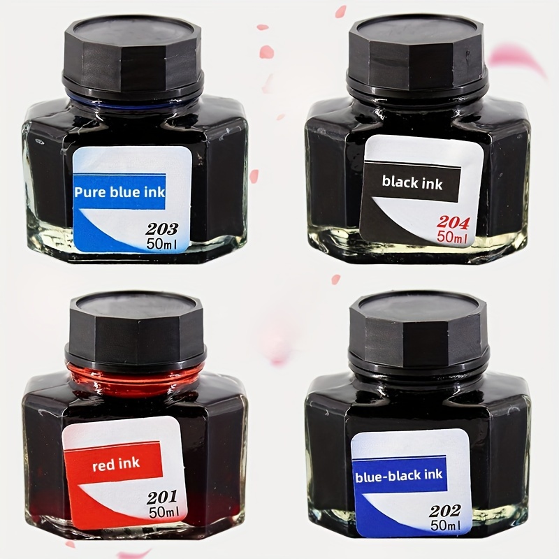 

1pc Non-carbon Black/blue/red/blue Black Pen Ink, No Blocking, Pen Practice Teacher Special Office Supplies