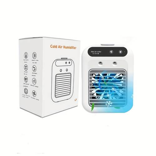 USB-Powered Portable Air Conditioner & Fan - Dual-in-1 Cooling and Heating Lithium Battery, , Instant Cooling for Home/Office/Travel, USB-Powered Mini AC with , Compact & Energy- , Ideal for Small Spaces, Dual-Speed , USB/Battery Powered, , Durable Plastic Construction, Ideal for Bedrooms, Living Rooms, and , Air Conditioning Portable, Portable Air Conditioner for Large Room, Room Cooler,
