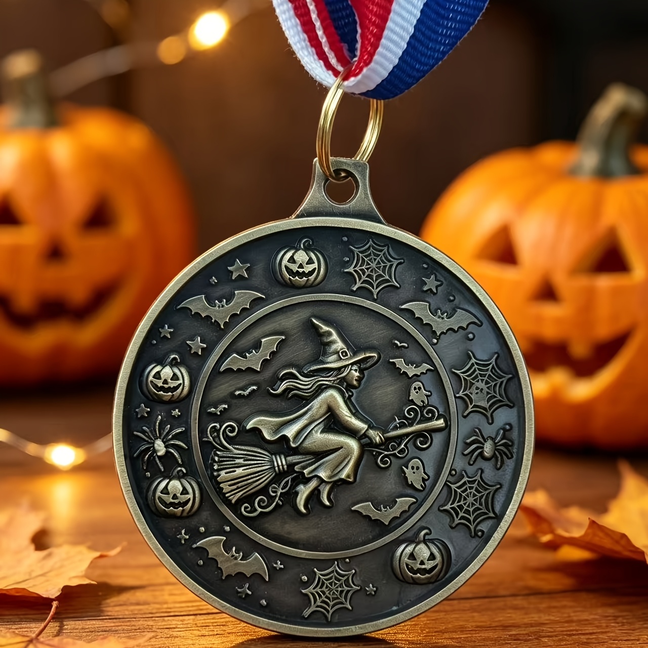 TEMU Easy, Classic For Halloween-themed Medals. 3d Embossed Alloy Medals, Suitable For Halloween Challenge Games, Event Souvenirs, For Halloween