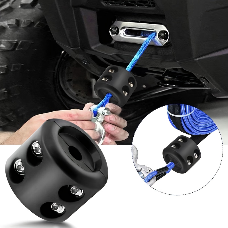 Winch Cable Hook Rubber Stopper With Stainless Steel Screws And Nuts Shock  Absorbent, Prevent Pulling Bounce And Abrasion