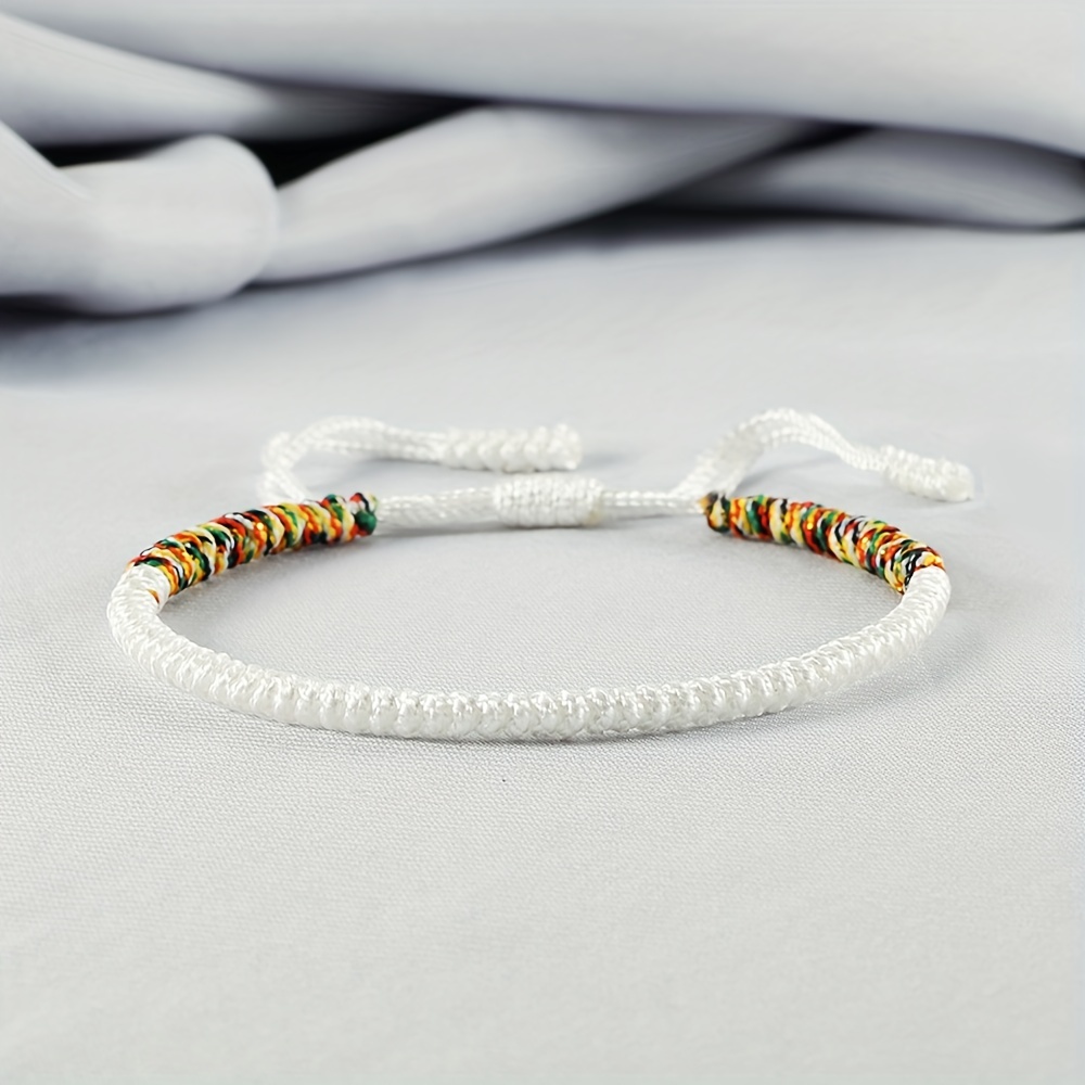 Multicolor Thread Woven Lucky Bracelet Women's Ethnic Jewelry Gift