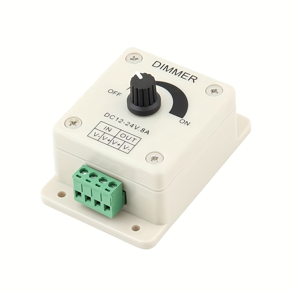 1 Unit Of 12v 24v Voltage Regulator, A - Voltage With An 8a Power Supply, Adjustable Speed Controller, And Led Dimmer