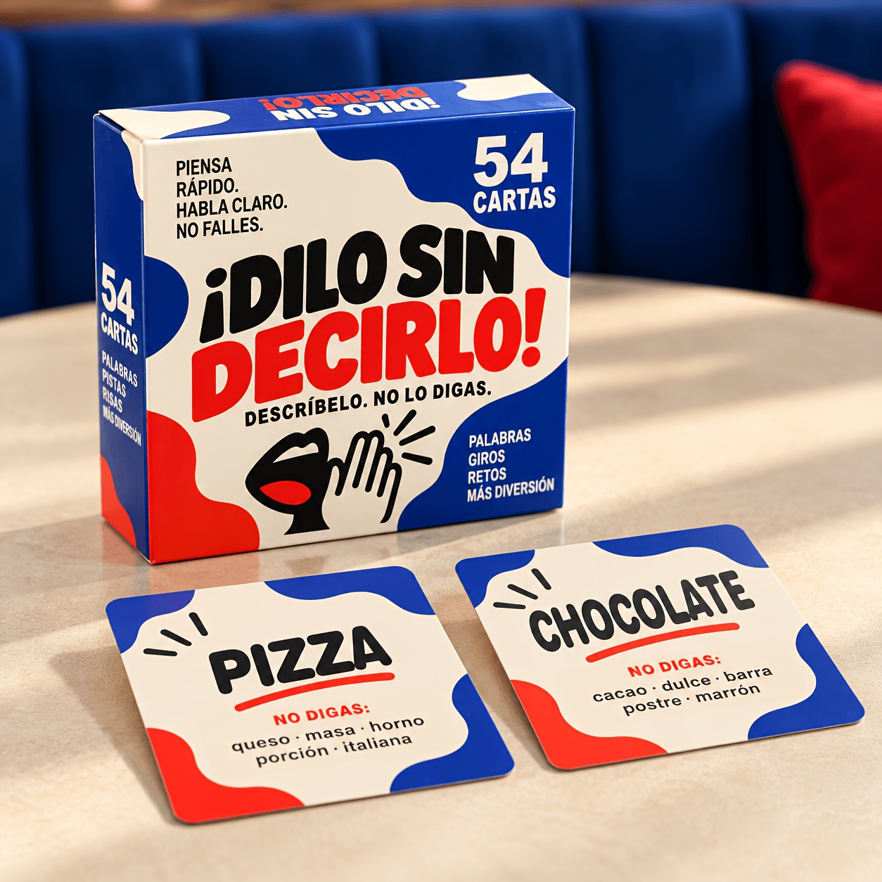 TEMU Spanish "saying Words, Not Saying Words" Forbidden Word Guessing Card Game, Word Description And Forbidden Word Challenge, Family Gatherings, '