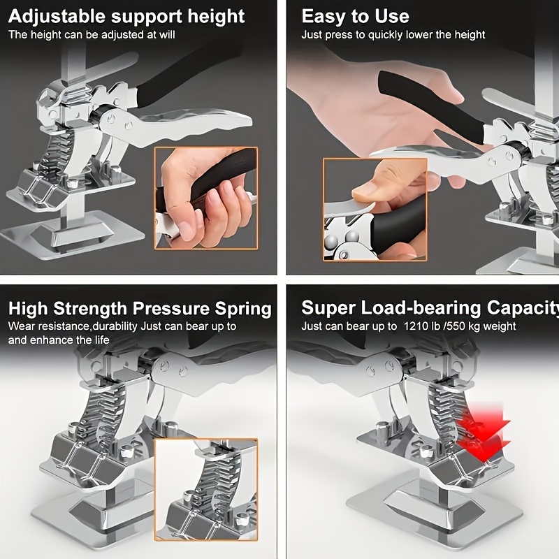 1pc less jack less plate lifter precision tile adjuster door board safety drywall lifter multifunctional manual tool home helper portable multifunctional jac details 1