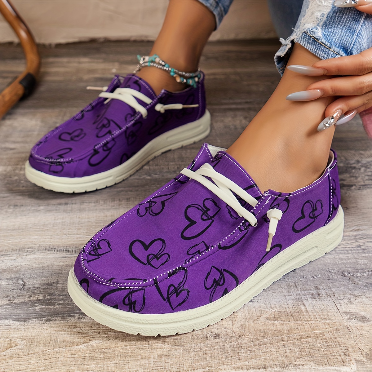 Ladies Shoes Gypsy Shoes Womens Casual Round Toe Fabric