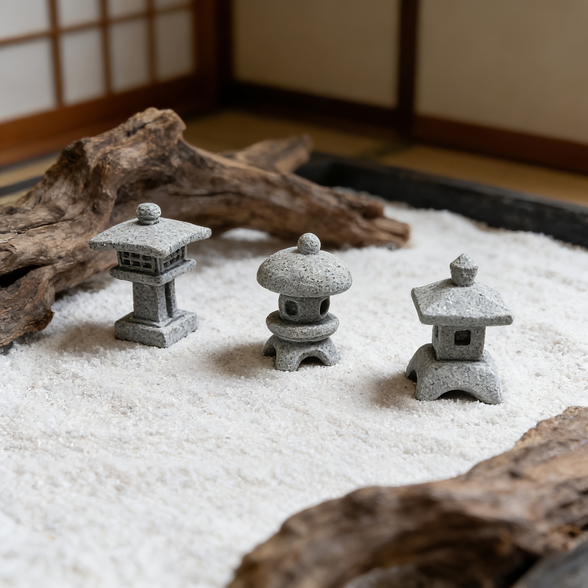 3pcs japanese zen stone lanterns cute round pagoda - Temu