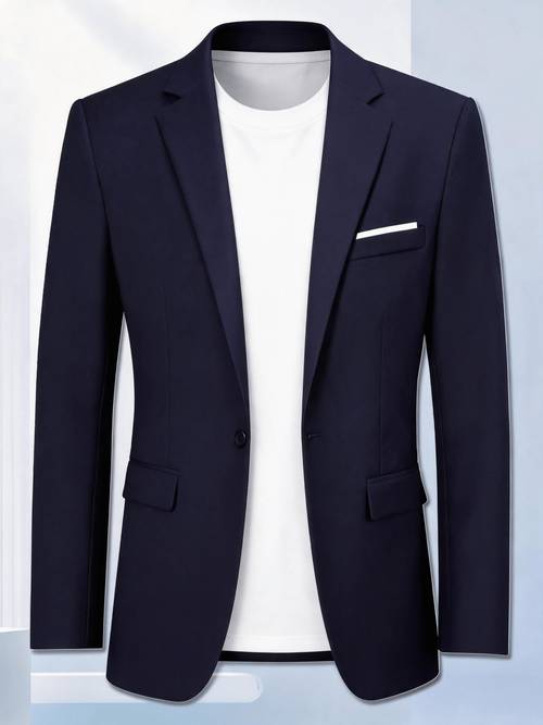 imagem do item casaco de fato de uma para homem, corte + botão , leve e confortável com múltiplas cores à , de usar para escritório e viagens. ( apenas um casaco)