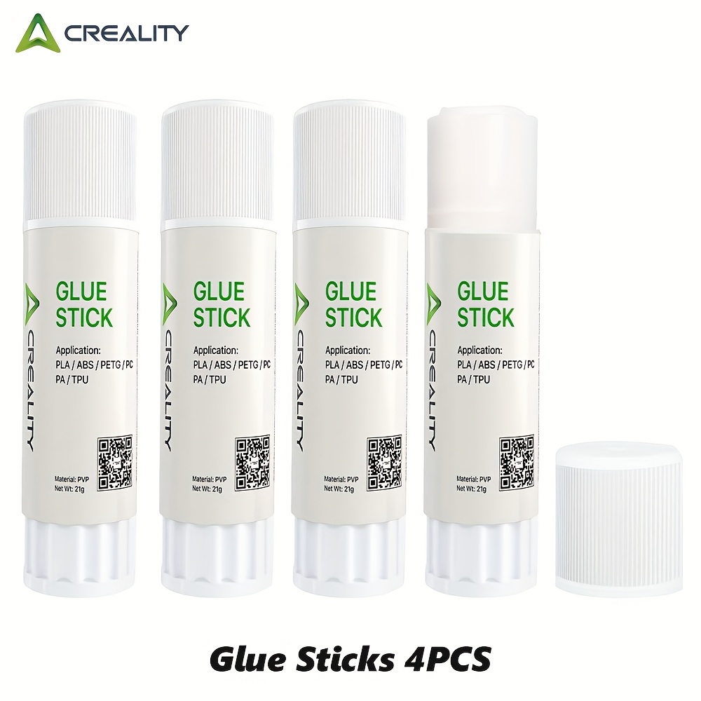 Creality 3d Printer Glue Sticks Pvp Solid Glue Sticks For 3d Printer , Reduces Warping For Filament, 3d Printer Glue Sticks For Pla/abs/petg/pc/pa/tpu, 4pcs