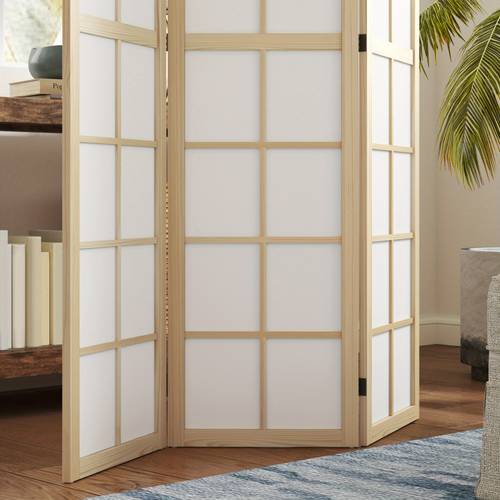 3 panel room divider folding privacy screen