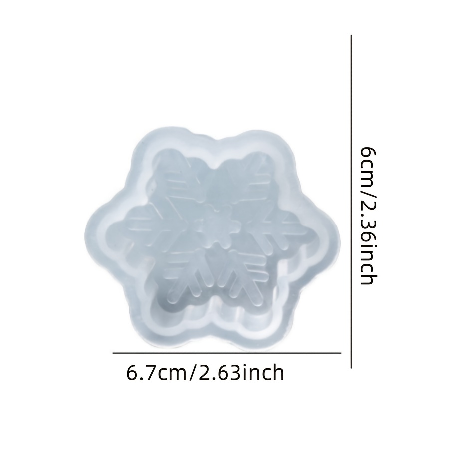 Image of Diy Crystal Resin Snowflake Silicone Mold For Christmas Decorations, Wax Candle Making, And Plaster Cement Molds – Perfect For Holiday Scene Arrangements
