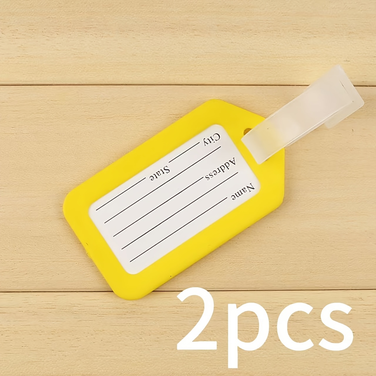 2pcs Plastic PP Luggage Tag for Travel Bag Identification