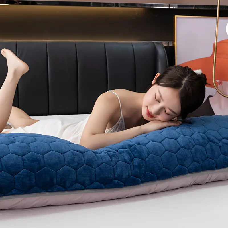 ultra soft long pillowcase breathable with envelope closure for bedroom dorm decor thickened design for couples double pillow case 1 pillowcase no insert Product details 5