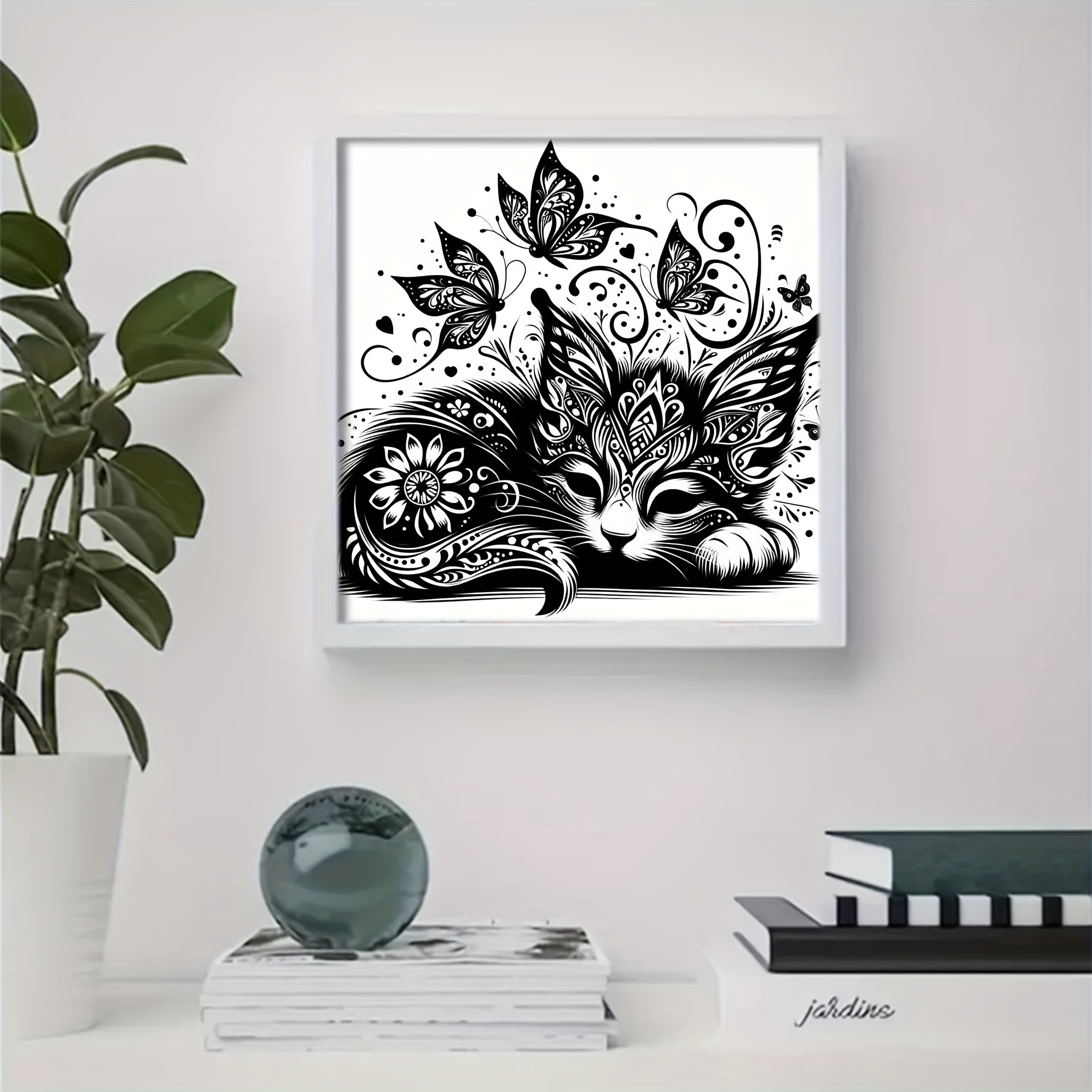 TEMU 1 Kit de Broderie à de Croix Thème Chat Créatif, Fournitures DIY pour Broderie Unique, Artisanat 11CT, Pièce Décorative Élégante et . Idéal pour