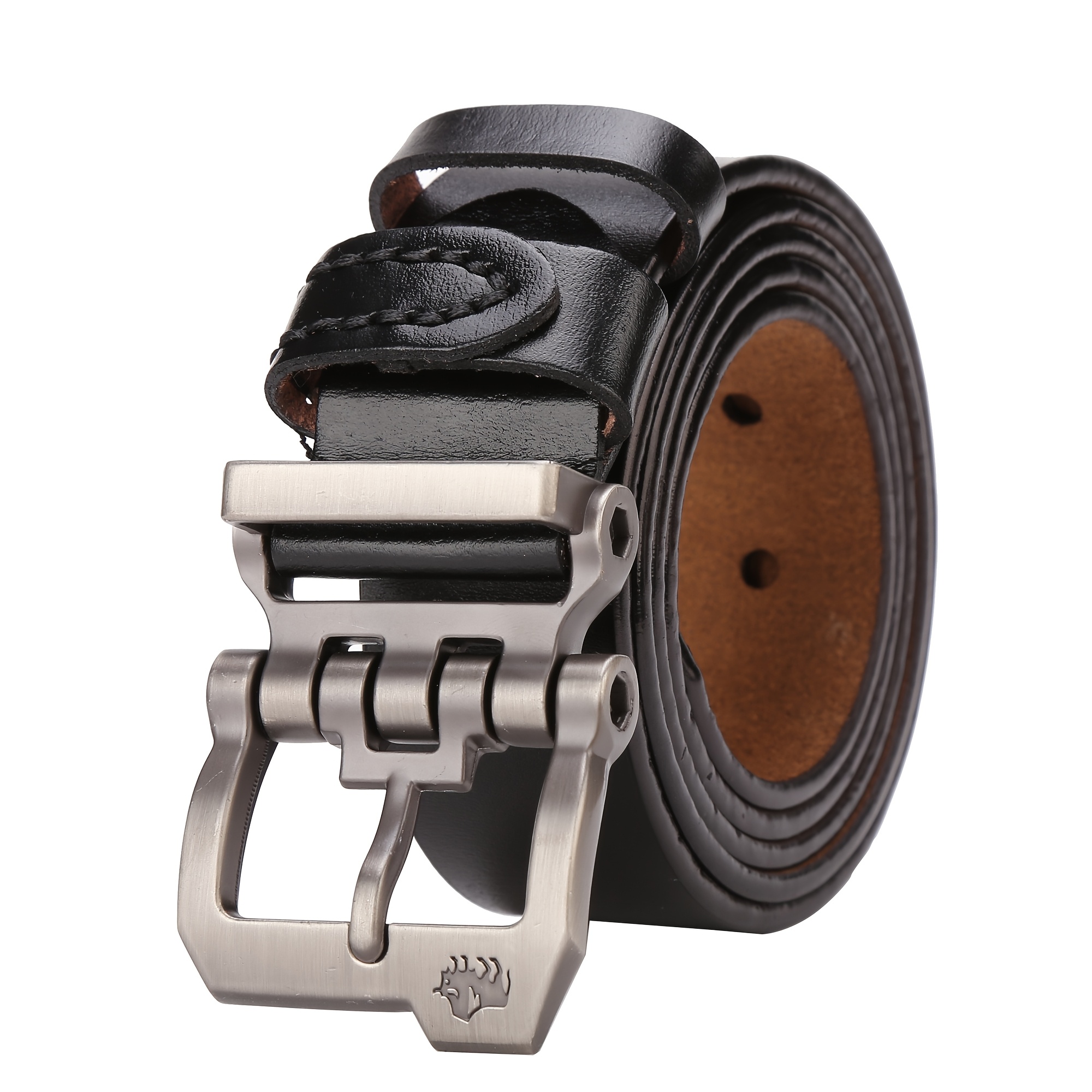     popular mens denim belt a 38mm wide leather belt vintage and stylish   pairing with any jeans a   for fathers day or holiday gifts in black and brown