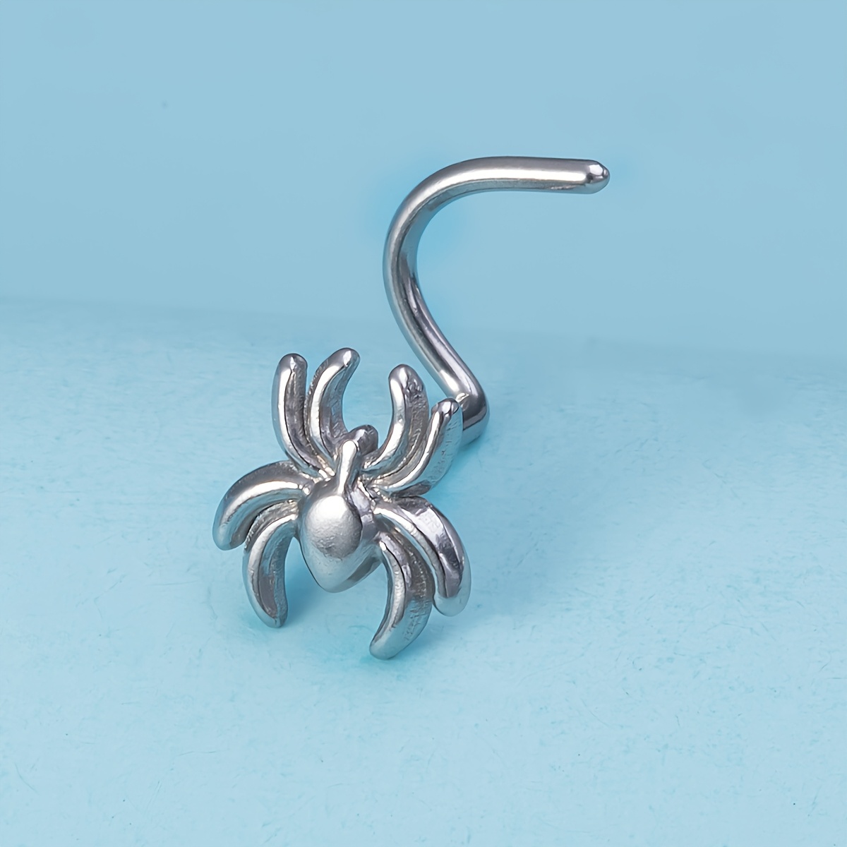 TEMU 1/4 piezas de para piercing de nariz para mujeres y hombres, anillo de de acero inoxidable para nasal, tachuelas de nariz, joyería corporal punk